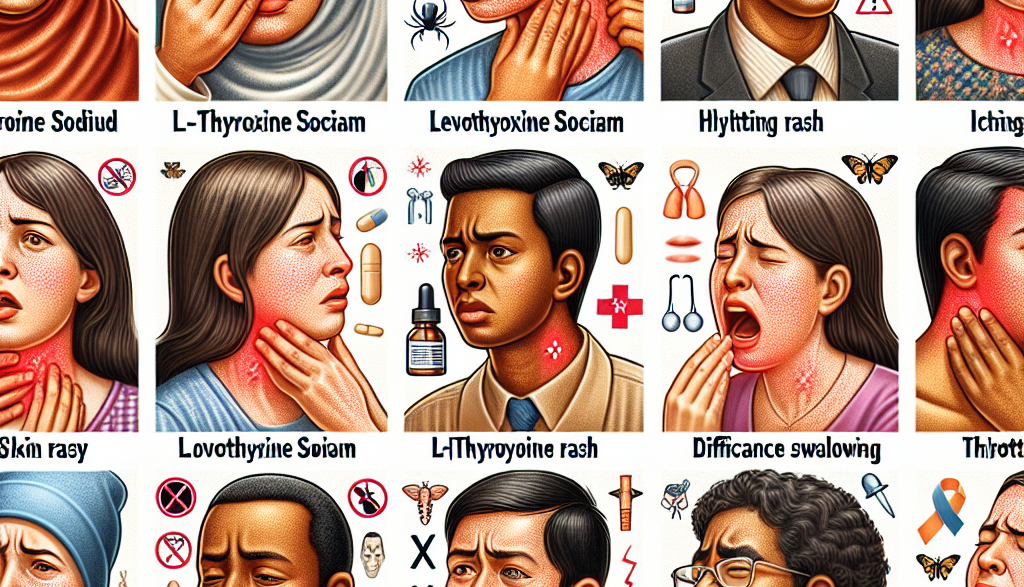 Cómo identificar una reacción alérgica leve a L-Thyroxine Sodium/Levothyroxine Sodium (LT4 sodium)