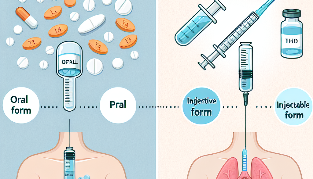 Diferencias entre L-Thyroxine Sodium/Levothyroxine Sodium (LT4 sodium) oral e inyectable