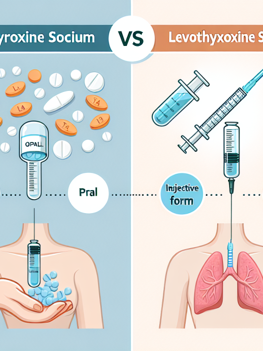Diferencias entre L-Thyroxine Sodium/Levothyroxine Sodium (LT4 sodium) oral e inyectable