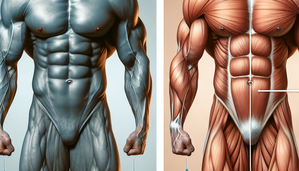 Diferencias entre resultados físicos y estéticos con Inyección de estanozolol