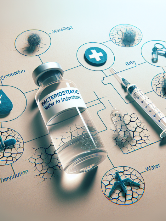 Agua bacteriostática para inyección y riesgos de deshidratación