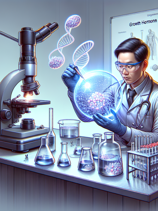 Hormona del crecimiento en preparación para sesiones fotográficas