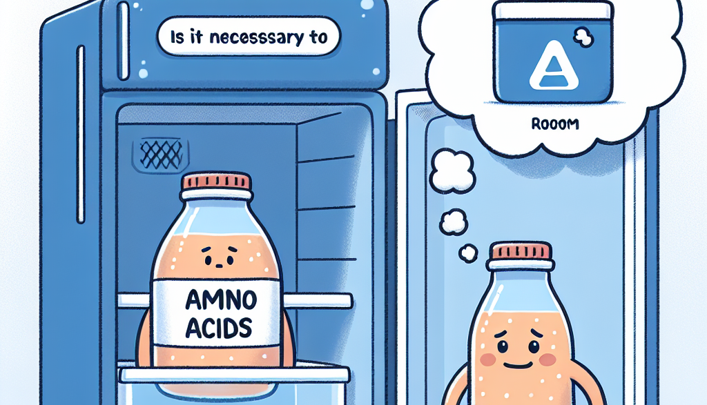 ¿Es necesario refrigerar Aminoácidos?