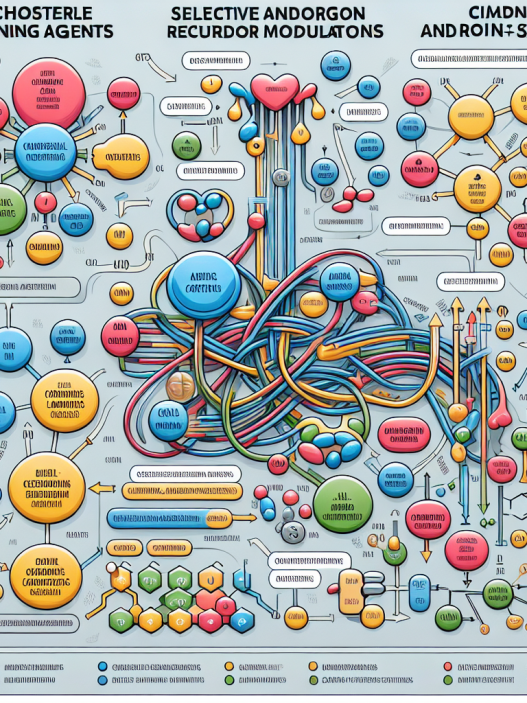 Mejores combinaciones de Colesterol - agentes reductores con SARMs