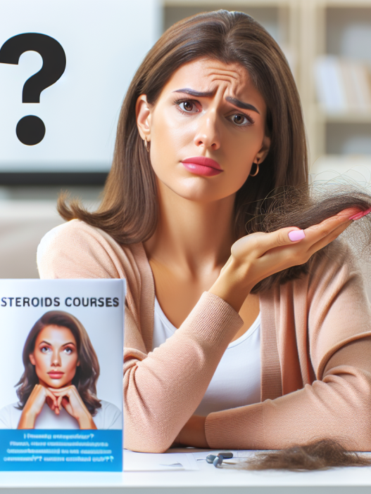 ¿Puede Cursos de esteroides para mujeres causar caída del cabello?