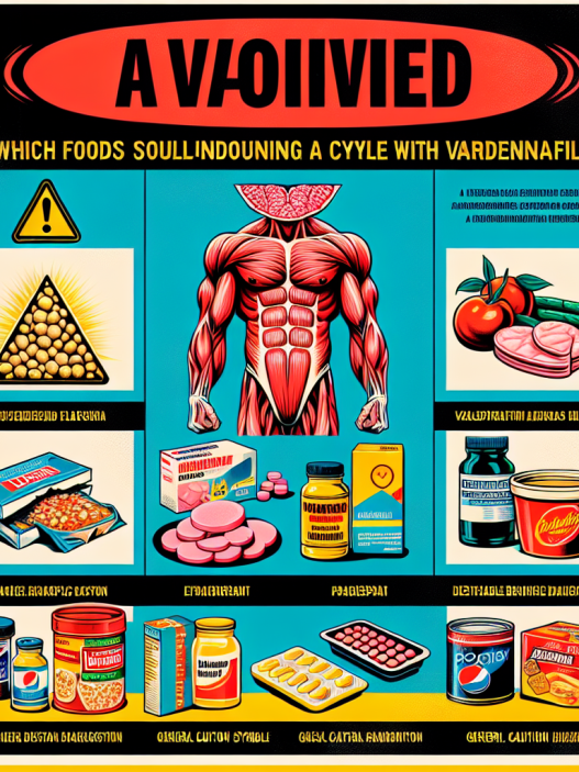 Qué alimentos debes evitar durante el ciclo con Vardenafil (Levitra Generic)