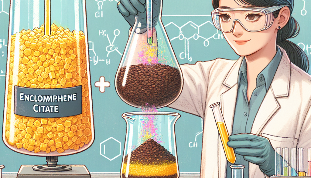 ¿Qué pasa al mezclar Enclomiphene citrate con cafeína?