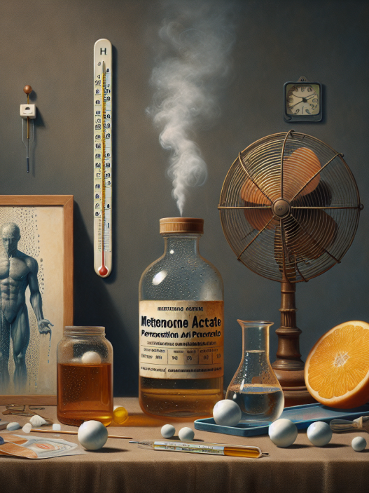 Acetato de metenolona y sudoración: cambios y termorregulación